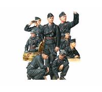 WWII Set 8 German Tank Crew 1:35 Figure Plastic Model Kit TAMIYA