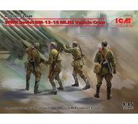 Wwii Soviet Bm-13-16 Mlrs Vehicle Crew 1:35 Plastic Model Kit Icm