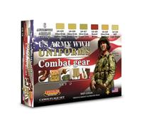 Wwii US Army Uniforms Colours Set of 2 6 x 22 ml Acrylic Colours