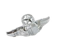 WWII USAF Command Pilot Wings Pin Badge Metal Wings US Air Force Aviator (Silver)