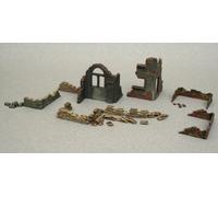 WWII Walls And Ruins Set 1 Diorama Plastic Kit 1:72 Model