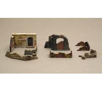 Wwii Walls and Ruins Set 2 Diorama Plastic Kit 1:72 Model