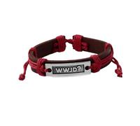 WWJD Necklace Bracelet Question Personal, What Would Jesus Do Bracelets Pack, W W J D Bracelets Wrap Rope Alloy Letters Charm Cow Leather Bracelet, Men Jewelry Handmade Wristband WWJD?, Silver, no