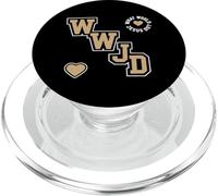 WWJD What Would Jesus Do Christian Faith Inspirational PopSockets PopGrip for MagSafe