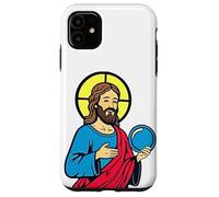 WWJT What Would Jesus Throw Disc Golf Jesus Treesus Saves Case for iPhone 11
