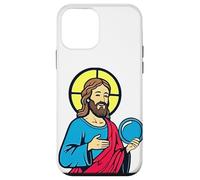 WWJT What Would Jesus Throw Disc Golf Jesus Treesus Saves Case for iPhone 12 mini