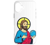 WWJT What Would Jesus Throw Disc Golf Jesus Treesus Saves Case for iPhone 16 Plus