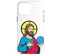 WWJT What Would Jesus Throw Disc Golf Jesus Treesus Saves Case for iPhone 16 Pro Max