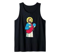 WWJT What Would Jesus Throw Disc Golf Jesus Treesus Saves Tank Top