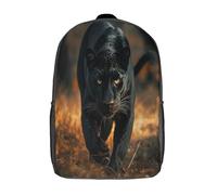 WWJWXB Black Panther Backpacks Kids School Backpack School Bag 3D Printed Cartoon Anime School Bags for Boys Elementary And Middle School Students 17inch