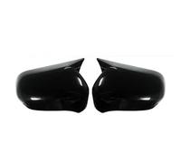 WWkukself For CIVIC 8th 2005-2011 Car Side Wing Rearview Mirror Cover Cap Side Wing Mirror Cover Caps(Bright Black)