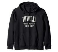 WWLD What Would Leo Do Pope Leo XIV Catholic Humor Zip Hoodie