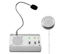 WWMFS Window Speaker System, Dual Way Window Microphone Intercom Speaker, Intercom System for Business, Office, School, Counter, Bank and Station