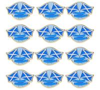 WWmily 20 Pcs Happy Burns Night Badge Pins Scotland Saltire Flag Lapel Saint Andrew's Cross Enamel Pin United Kingdom Great Britain Scottish National Symbol Brooch Favours for Clothes Bags Jacket