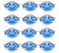 WWmily 20 Pcs Scotland Saltire Flag Lapel Pin Saint Andrew's Cross Enamel Badge United Kingdom Great Britain Scottish National Symbol Brooch Pins Favours for Clothes Bags Jacket