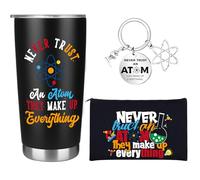 WWmily 3 Pcs Chemistry Gifts Include Chemistry Tumbler Cup 20oz Keychain Makeup Bag Travel Coffee Mug Appreciation Gifts for Chemistry Science Lovers Teacher Students Professors Birthday Christmas