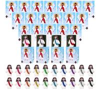 WWmily 50 Sets Mini Jesus Figures Religious Party Favors Christian Jesus Loves You Little Figures Doll Inspirational Boxes Artificial Moss for Church Hide Sunday School Baptism Gifts