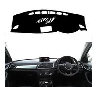 WWMOZ Car Dashboard Anti-Slip Mat,Sun Shade Avoid Light Mat,for Audi Q3 8U 2012-2018 Heat Insulatio No-Glare Stain Scratch Rresistant Antiskid Interior Accessories,RHD-A-Black