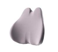 WWMOZ Car Seat Head Lumbar Cushion,Car Set Headrest Pillows,for VW UP 2015-2016,Comfortable Ergonomic Design Headrest and Lumbar,Car Accessories,F-1pc Light Gray Lumbar Pillow