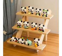 Wwood Child Compatible with Lego National Treasure Giant Panda Cute Orchid Fruit Laido Shape Ornament Assembly Brick Toy Juneteenth Gift(Swimming Ring 180PCS (Color Box))
