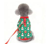 Wwood Child Small dog clothing, suitable for small dogs and small breeds, Chinese-style pet clothing, suitable for 1-9KG Chihuahuas and Yorkshire Terriers(green,XXL)