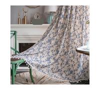 WWPMNQD Lace Curtains 1 Panel Red Checkered Curtains Patchwork Sheer Lace Crochet For Bedroom Living Room Window Kitchen Curtain Home Decorations for bedroom(A Flower,W150cmXH100cm)