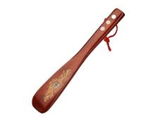 WWPMNQD Shoe Horn 22/55/70cm Professional Wooden Shoe Horn Flexible Long Handle Shoehorn Useful Lifter Spoon Home Tools for men(Red 22cm A)