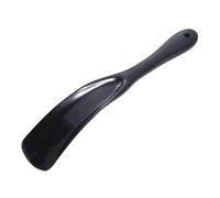 WWPMNQD Shoe Horn Shoe Helper 19cm Spoon Shape Shoehorn Flexible Sturdy Plastic Horn Professional Lazy for men(Black)