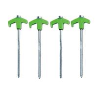 WWPMNQD Spiral Ground Anchor Outdoor Tent Nail Screw Anchor for Trampoline | Stakes Pegs Screws Peg Ground Nails Carbon Steel Hexagonal Plastic Head