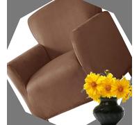 WWQQKJ 2 Pieces Stretch Chesterfield Armchair Covers for 1 Seater, Removable Non-Slip Cocktail Club Armchair Tub Chair Covers for Bedroom Bar(#25)