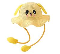 WWricotta Air Hats Sunhat Ears Rabbit Children Caps Summer Straw With Moving Baby Bag Kids Hats & Caps Kids Team Hats