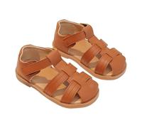 WWricotta Baby Summer Sandals - Soft Sole Cotton Breathable, Adjustable Ankle Strap, Cute Cartoon Animal Design, Infant Outdoor Casual Shoes