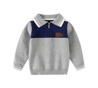 WWricotta Boys Knit Sweater Round Striped Cartoon Animal Pullover Sweatshirt