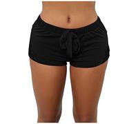 WWricotta Casual Yoga Tight Leggings High Lace Sports Pants Elastic Womens Out Waist Short Pants 3 Bike Shorts Women Fishnet Cycle Shorts Black