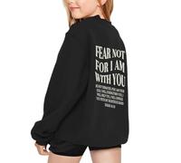 WWricotta Dear Person Behind Me Pullover Hoodie Sweatshirt - Funny Back Print Long Sleeve, Casual Top Black