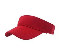 WWricotta for Women Sun Sports Visor Beach Adjustable Hat Cap Visor- Baseball Caps Mens Extra Large Baseball Caps Baseball Cap Cotton Stretch Hat Red