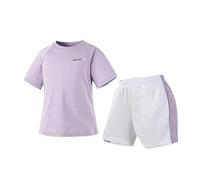 WWricotta Girls Athletic Shirts Kids Short Sleeve Sports Tops Tees 5-14 Years Light Purple