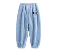 WWricotta Girl's Fuzzy Pajama Pants Elastic Waist Fleece