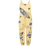 WWricotta Girls Romper Jumpsuit Cute Print Playful Outfit Comfortable Soft Fabric Toddler Baby Casual Wear Stylish for Baby Girls 1 6 Years Yellow