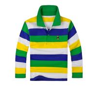 WWricotta Kids Boys Girls Long Sleeve Casual Striped Shirt Button Closure Fashion Comfortable & Soft Fabric Boys 14 Size 16 Youth Boys Teen Boy Shirts 14 16 Green