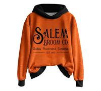 WWricotta Kids Halloween Unisex Graphic Pullover Hooded Sweatshirt for Boys and Girls Cozy Fleece Jacket with Cute Print for Fall Season Black