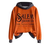 WWricotta Kids Halloween Unisex Graphic Pullover Hooded Sweatshirt for Boys and Girls Cozy Fleece Jacket with Cute Print for Fall Season Grey