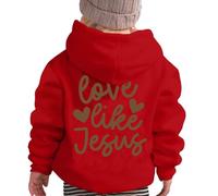 WWricotta Like Hoodie Sweatshirts Shirts God Oversized Pullover Tops for Women Red