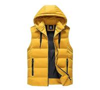 WWricotta Male Autumn And Winter Casual Keep Warm Zipper Removable Hooded Sleeveless Vacation Outdoor Vest Jacket Coat Men Zip Sweater