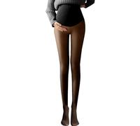 WWricotta Maternity Tights Warm Opaque Tights Pregnancy Solid Leggings Tights Thermo Leggings For Pregnant Women High Waist Fishnet Stockings Fleece Lined Tights Skin Tone