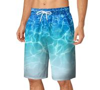 WWricotta Mens Swimsuit Mesh Lined with Beach Shorts and Pockets Swimsuit Trunks Men Mens Surfing Bathing Suit Blue