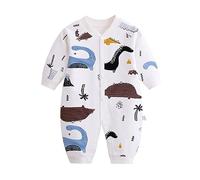 WWricotta Newborn Infant Baby Boy Girl Print Romper Jumpsuit Playsuits Outfits Brown