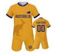 WWricotta Personalised Mexico Fan Kit - Football Jersey and Shorts, Custom Name, Kids & Adults, Sizes 2XL-4XL, Green/Red