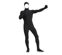 WWricotta Stealth Suit for Adults and Kids Unisex Skin Suit for Stage Performance and Costume Events Costume Adult Men Cosplay Black