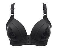 WWricotta Steel Ring Thin Women Bra Front Button Breathable Gathers Underwear Comfort Bra One Shoulder Sports Bra Top Medium Support Sports Bras for Women Scrappy Bra